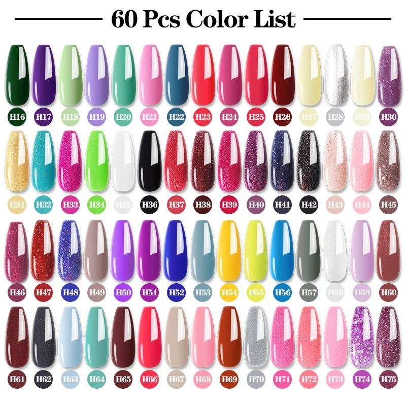 Limegirl Gel Nail Polish Color Set 40/60PCS Enamel Semi Permanent Varnish Base Coat Nail Art Design Soak Off Nail Gel Set
Limegirl Gel Nail Polish Color Set 40/60PCS Enamel Semi Permanent Varnish Base Coat Nail Art Design Soak Off Nail Gel Set