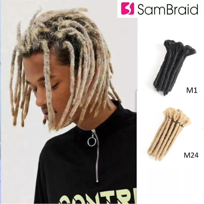SAMBRAID 15CM Handmade Dreadlocks Men's Dreadlocks Fashion Reggae Hair Hip-Hop Style Synthetic Dreadlocks Hair Extensions
SAMBRAID 15CM Handmade Dreadlocks Men's Dreadlocks Fashion Reggae Hair Hip-Hop Style Synthetic Dreadlocks Hair Extensions