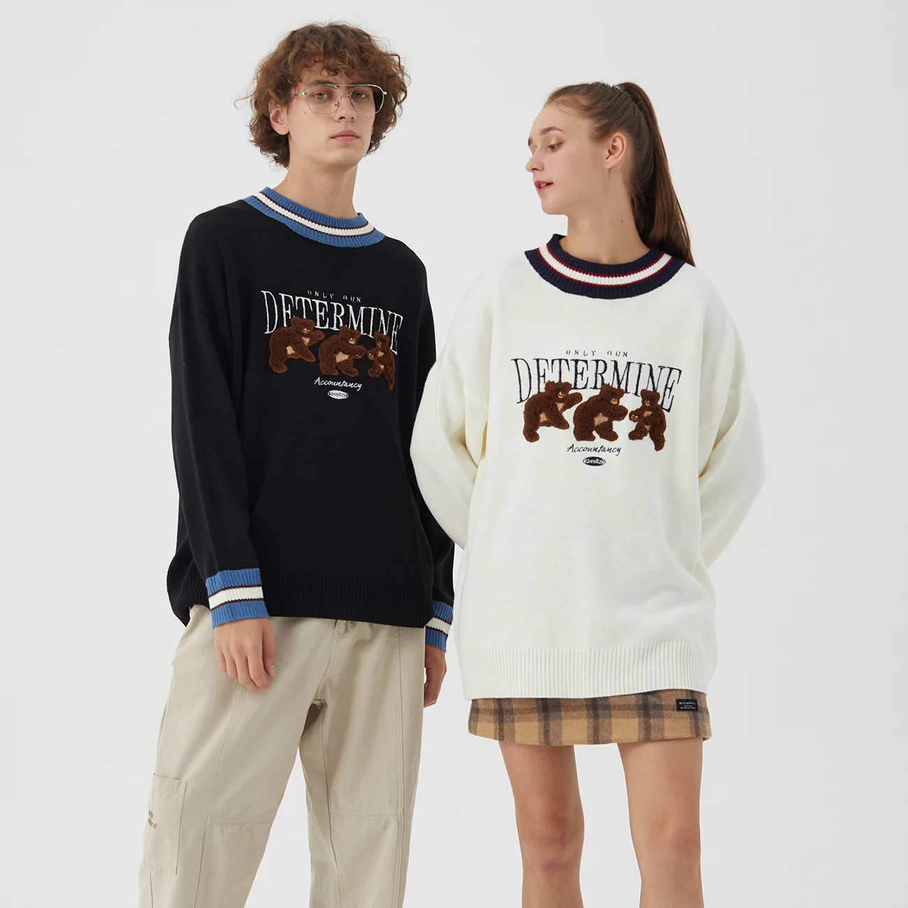 Bear Print Sweater Patchwork Men Knitted Sweater 2021 Harajuku Pullover Oversize Hip Hop Cotton Pullover Couple Unisex
Bear Print Sweater Patchwork Men Knitted Sweater 2021 Harajuku Pullover Oversize Hip Hop Cotton Pullover Couple Unisex