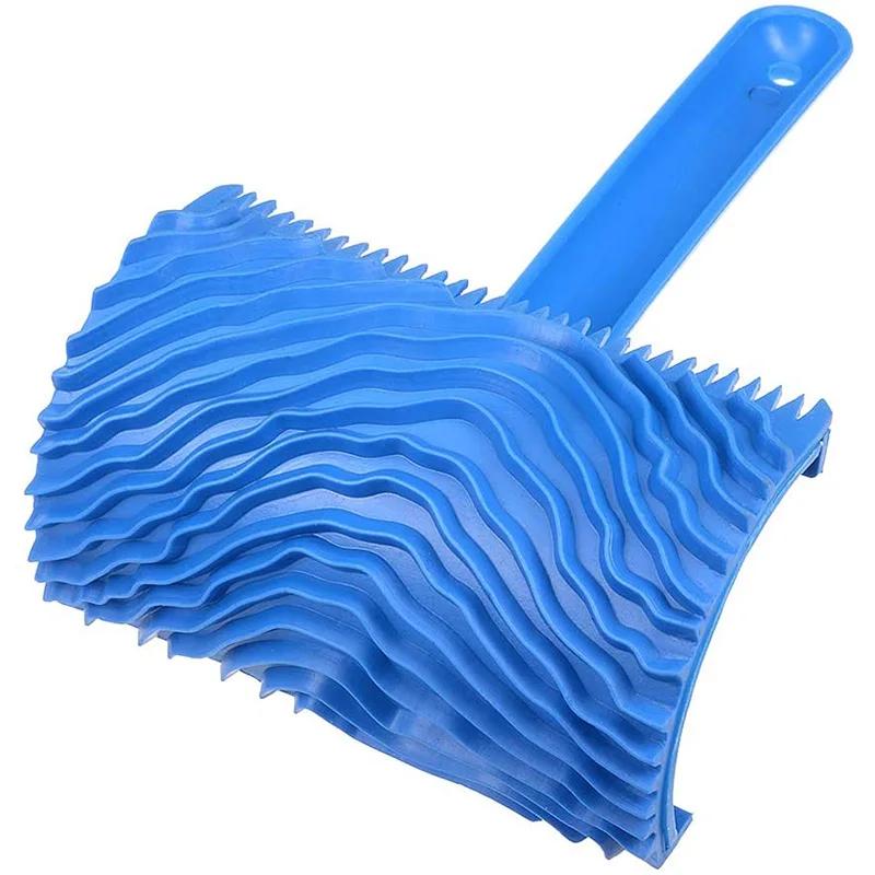 Wood Grain Tool With Handle 4 Inch Empaistic Rubber Graining Pattern Stamp For Wall Painting Decoration DIY Blue
Wood Grain Tool With Handle 4 Inch Empaistic Rubber Graining Pattern Stamp For Wall Painting Decoration DIY Blue