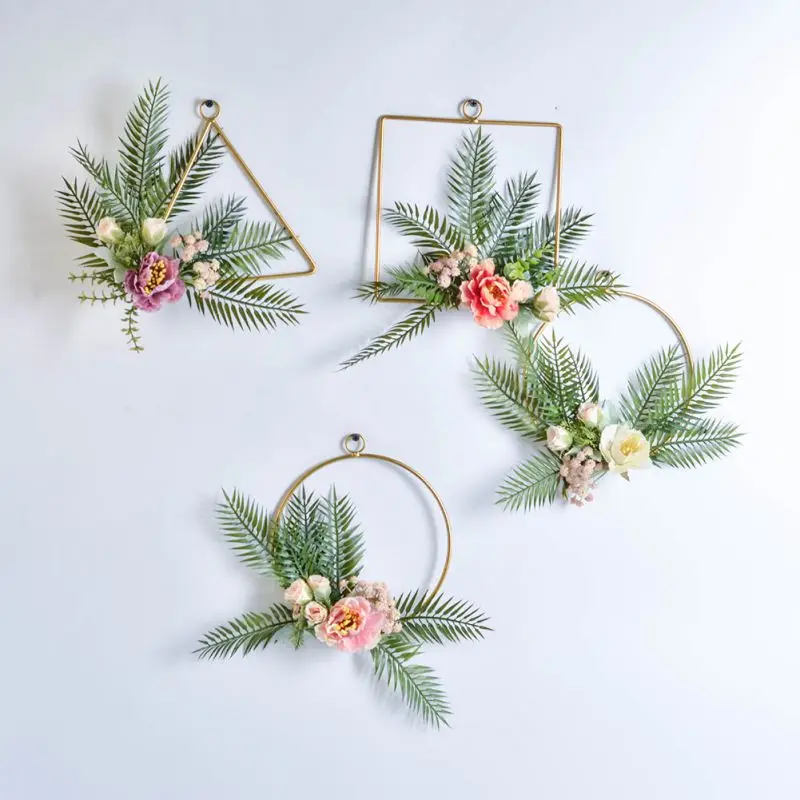 Wall Wreath Geometric Metal Garland Hanging Decoration Wreath For Wedding Backdrop Wall Decor
Wall Wreath Geometric Metal Garland Hanging Decoration Wreath For Wedding Backdrop Wall Decor