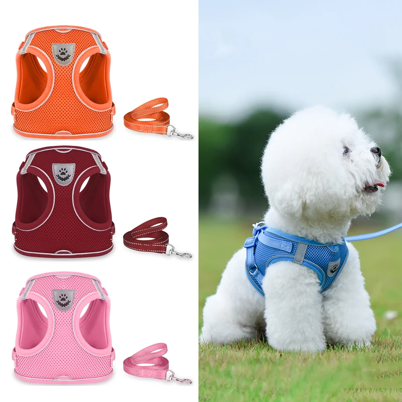 Светоотражающая шлейка и поводок для собак, нейлоновый сетчатый жилет для щенков и кошек, для чихуахуа, мопса, Маленький Средний Поводок для... 
Светоотражающая шлейка и поводок для собак, нейлоновый сетчатый жилет для щенков и кошек, для чихуахуа, мопса, Маленький Средний Поводок для...