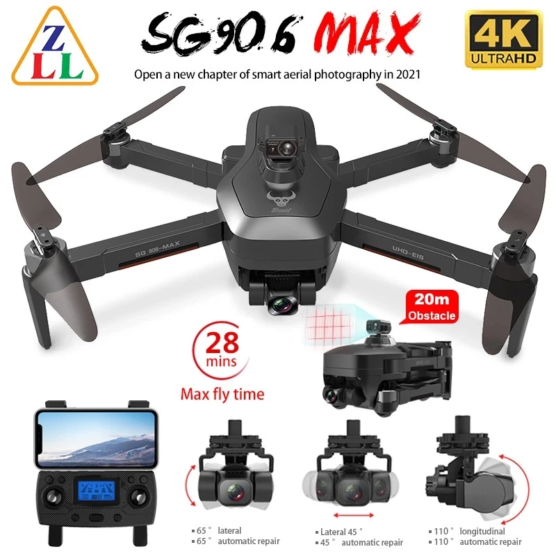 Новый SG906 Pro 2 / SG906 MAX GPS Дрон WI-FI 4K HD Камера 3-осевой карданный бесщеточный Профессиональный Квадрокоптер обходом препятствий Дрон
Новый SG906 Pro 2 / SG906 MAX GPS Дрон WI-FI 4K HD Камера 3-осевой карданный бесщеточный Профессиональный Квадрокоптер обходом препятствий Дрон
