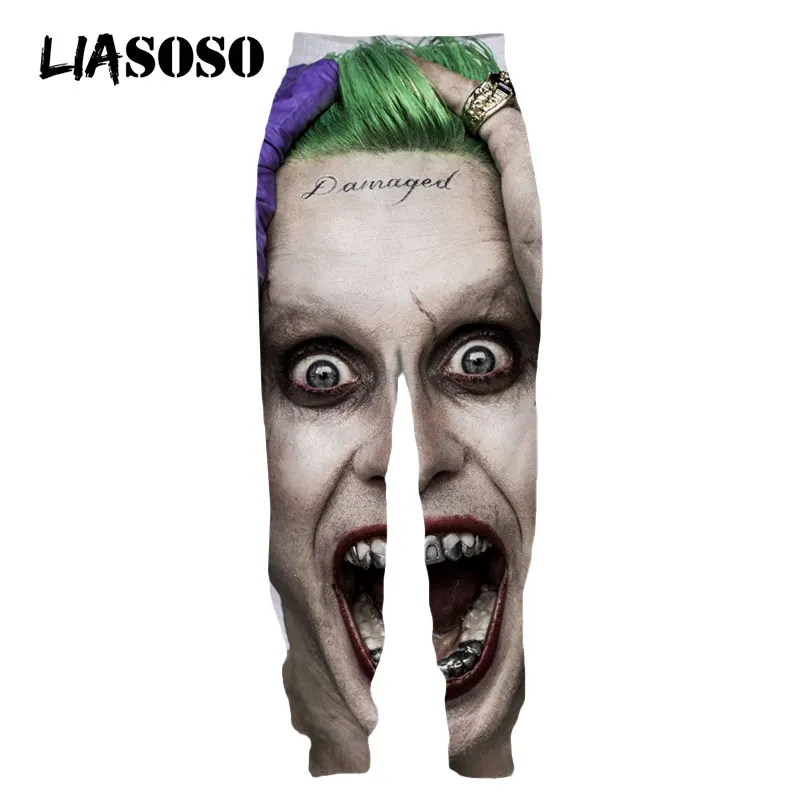 LIASOSO 3D Print Unisex Movie Joker Horror Street Cosplay Fashion Casual Sweatpants Harajuku Sweat Pants Cool Joggers Funny Pant
LIASOSO 3D Print Unisex Movie Joker Horror Street Cosplay Fashion Casual Sweatpants Harajuku Sweat Pants Cool Joggers Funny Pant