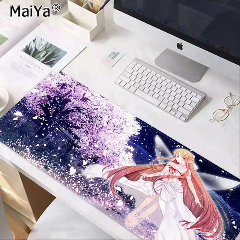 Maiya Sword Art Online Gamer Speed Mice Retail Small Rubber Mousepad Speed/Control Version Large Gaming Mouse Pad