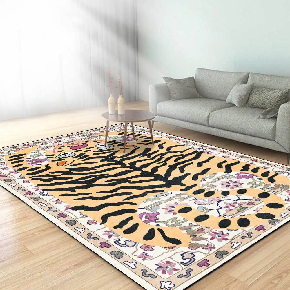 Cartoon Tiger Skin Rug Persian Living Room Floor Mat 120x160cm Bedroom Bedside Carpet Kitchen Non-slip Floor Mat Area Rug
Cartoon Tiger Skin Rug Persian Living Room Floor Mat 120x160cm Bedroom Bedside Carpet Kitchen Non-slip Floor Mat Area Rug