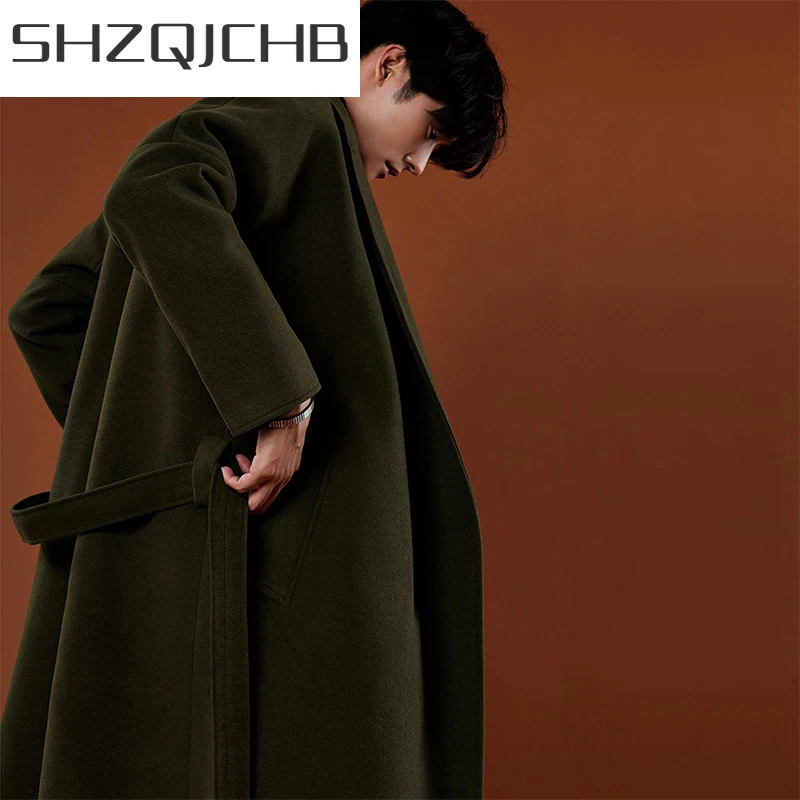 SHZQ 2021 New Winter woolen long Woolen men Loose casual thick overcoat mens Windbreaker trench coat Jackets Plus size LX1325 
SHZQ 2021 New Winter woolen long Woolen men Loose casual thick overcoat mens Windbreaker trench coat Jackets Plus size LX1325