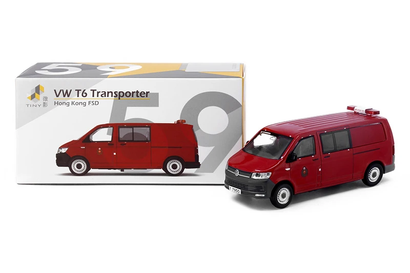 Крошечная модель 1:64 VW T6 Transporter Hong Kong Fire литая модель автомобиля
Крошечная модель 1:64 VW T6 Transporter Hong Kong Fire литая модель автомобиля
