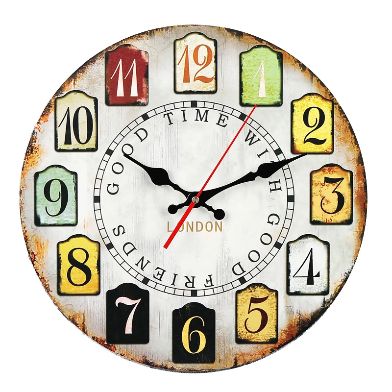 Large Wall Clock Retro Wood Living Room Creative Silent Bedroom Clocks Wall Home Decor Shabby Chic Living Room Decoration
Large Wall Clock Retro Wood Living Room Creative Silent Bedroom Clocks Wall Home Decor Shabby Chic Living Room Decoration