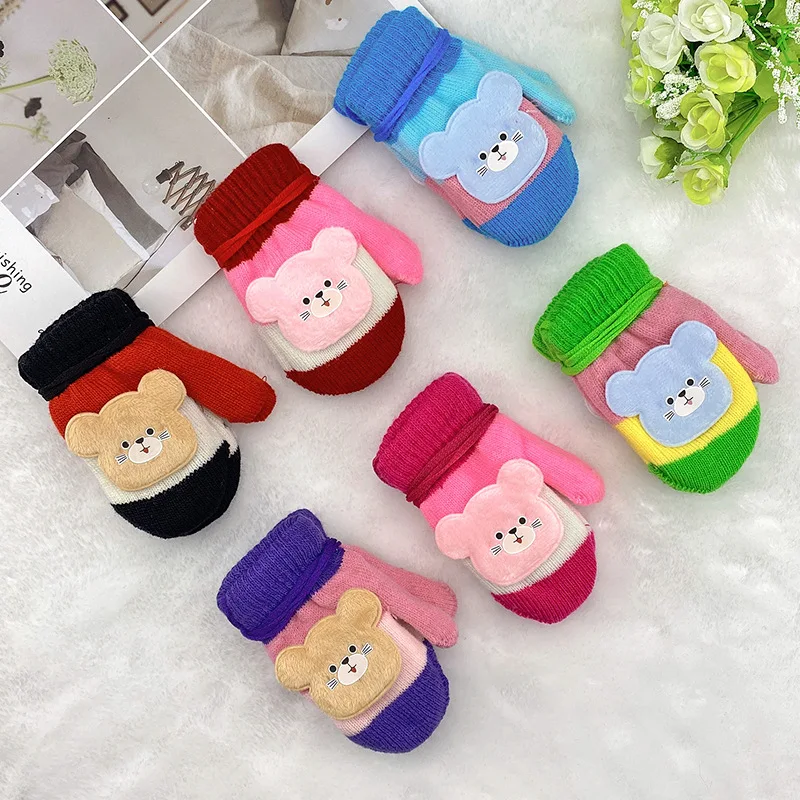 Mittens For Kids Winter Wool Knitted Gloves Children Mittens Warm Rope 0-3 Years Boys Girls Baby Gloves Winter Warm gant garcon
Mittens For Kids Winter Wool Knitted Gloves Children Mittens Warm Rope 0-3 Years Boys Girls Baby Gloves Winter Warm gant garcon
