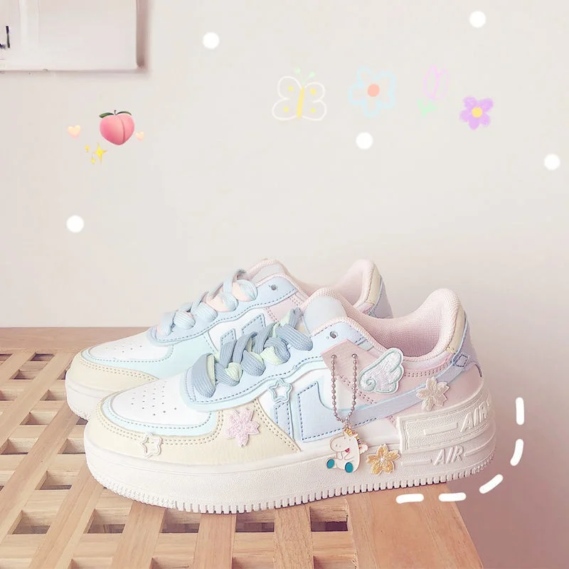 Women's Casual Fashion Running Shoes for Breathable Platform Autumn Shoes Peach Cherry Pink Ring White Blue Low-top 
Women's Casual Fashion Running Shoes for Breathable Platform Autumn Shoes Peach Cherry Pink Ring White Blue Low-top