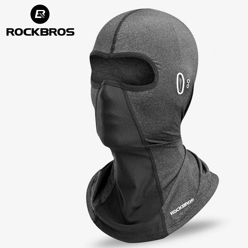 ROCKBROS Bike Mask Full Face Summer Breathable Sun UV Protection Balaclava Glasses Hole Quick-Drying Tactical | Спорт и развлечения