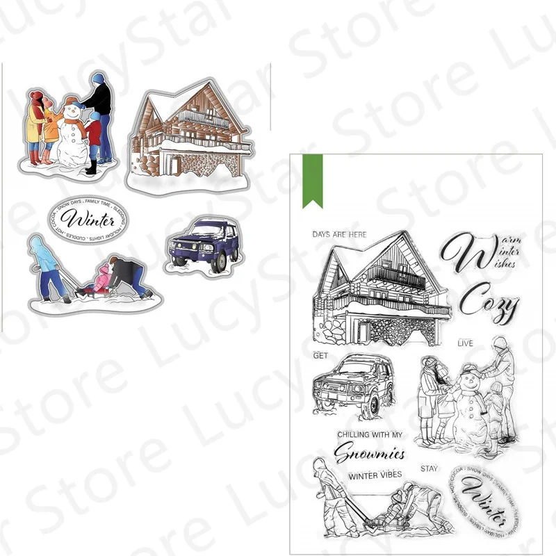 Snowman Sleigh Pattern Metal Cutting Dies and Clear Stamp For Decoration House Diy Making Greeting Card Scrapbooking New Arrived
Snowman Sleigh Pattern Metal Cutting Dies and Clear Stamp For Decoration House Diy Making Greeting Card Scrapbooking New Arrived