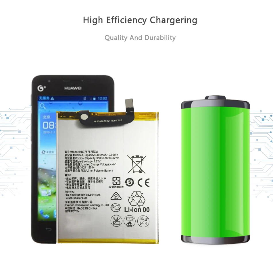 Replacement Battery For Huawei Honor V8 Battery 3500mAh HB376787ECW with Track Code
Replacement Battery For Huawei Honor V8 Battery 3500mAh HB376787ECW with Track Code