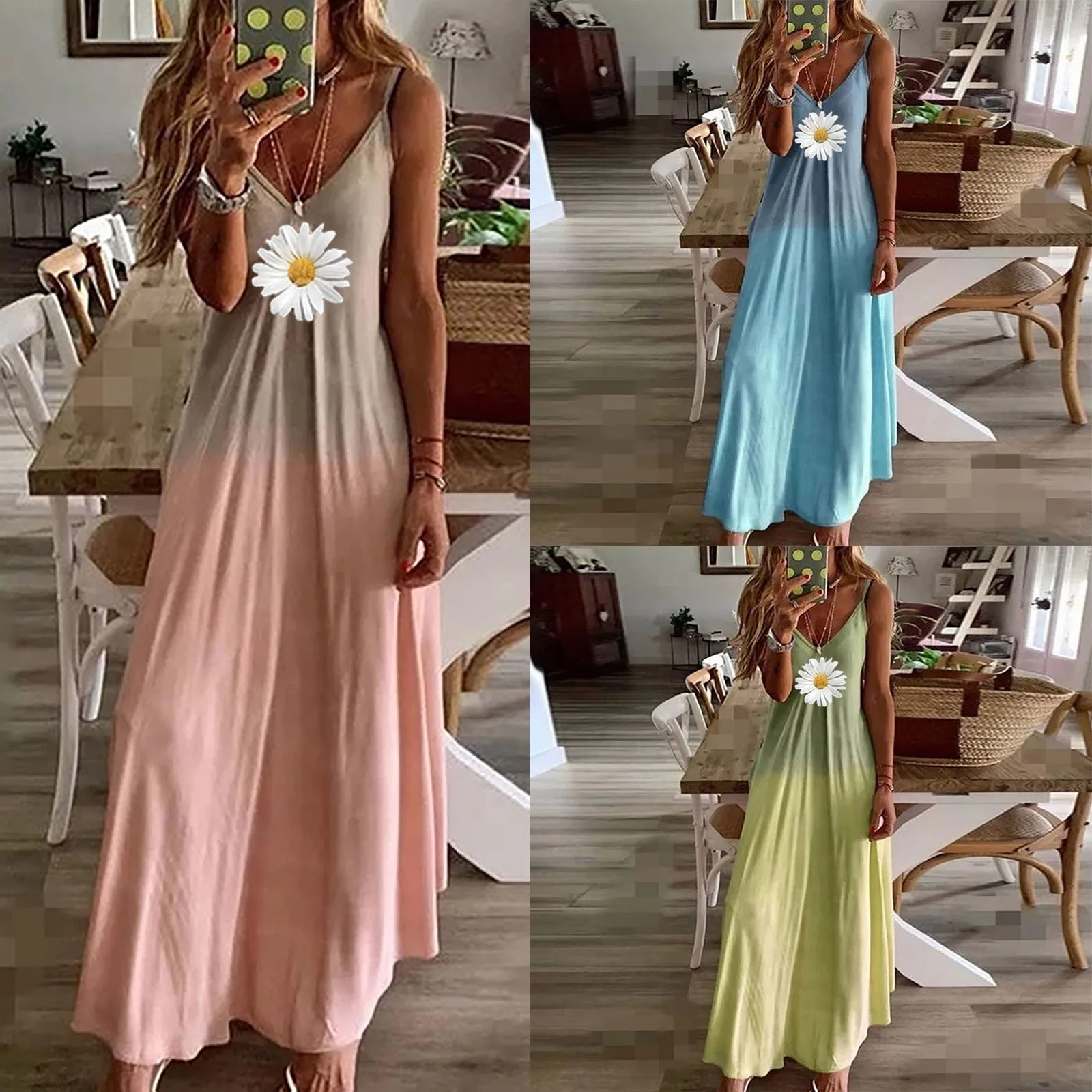 SAGACE Daisy print suspender vacation seaside women's dress 2021 relaxed casual fashion women's wear Футболки с коротким рукавом
SAGACE Daisy print suspender vacation seaside women's dress 2021 relaxed casual fashion women's wear Футболки с коротким рукавом