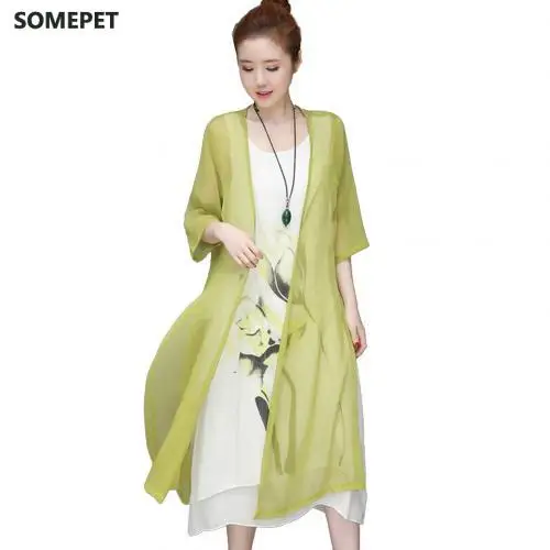 2Pcs/Set Vintage Flower Ink Painting Women Sleeveless Kaftan Dress with Cardigan Casual Women Long Female Tunic Vintage Dress
2Pcs/Set Vintage Flower Ink Painting Women Sleeveless Kaftan Dress with Cardigan Casual Women Long Female Tunic Vintage Dress
