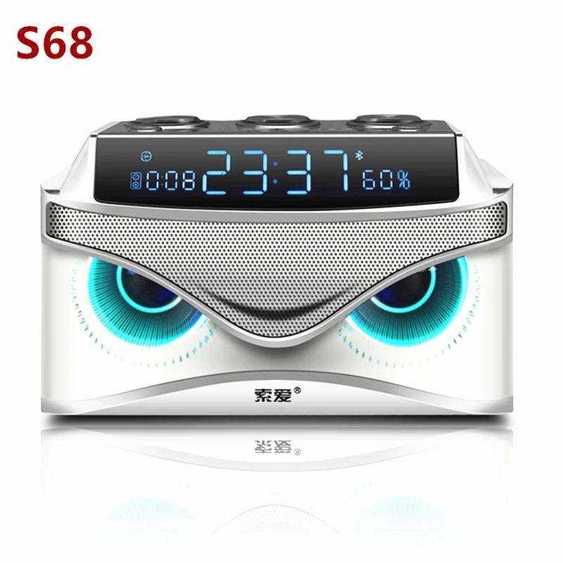 Wooden Subwoofer Sound Bluetooth Speaker LED Display Cool Owl Design Wireless Loud Soundbox three speakers computer sound column
Wooden Subwoofer Sound Bluetooth Speaker LED Display Cool Owl Design Wireless Loud Soundbox three speakers computer sound column