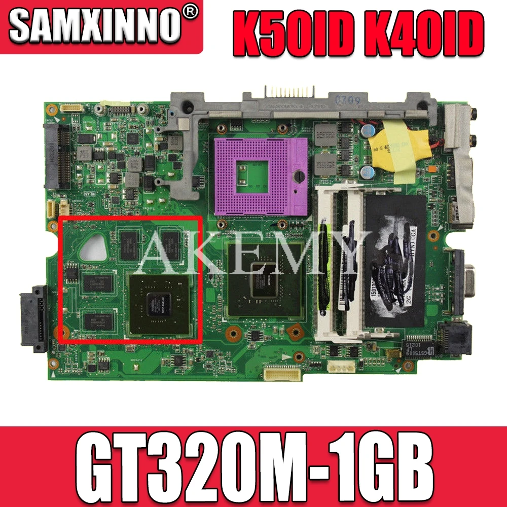 K40ID Laptop motherboard For Asus K50ID K40IE K50IE original mainboard DDR3-RAM GT320M-1GB
K40ID Laptop motherboard For Asus K50ID K40IE K50IE original mainboard DDR3-RAM GT320M-1GB