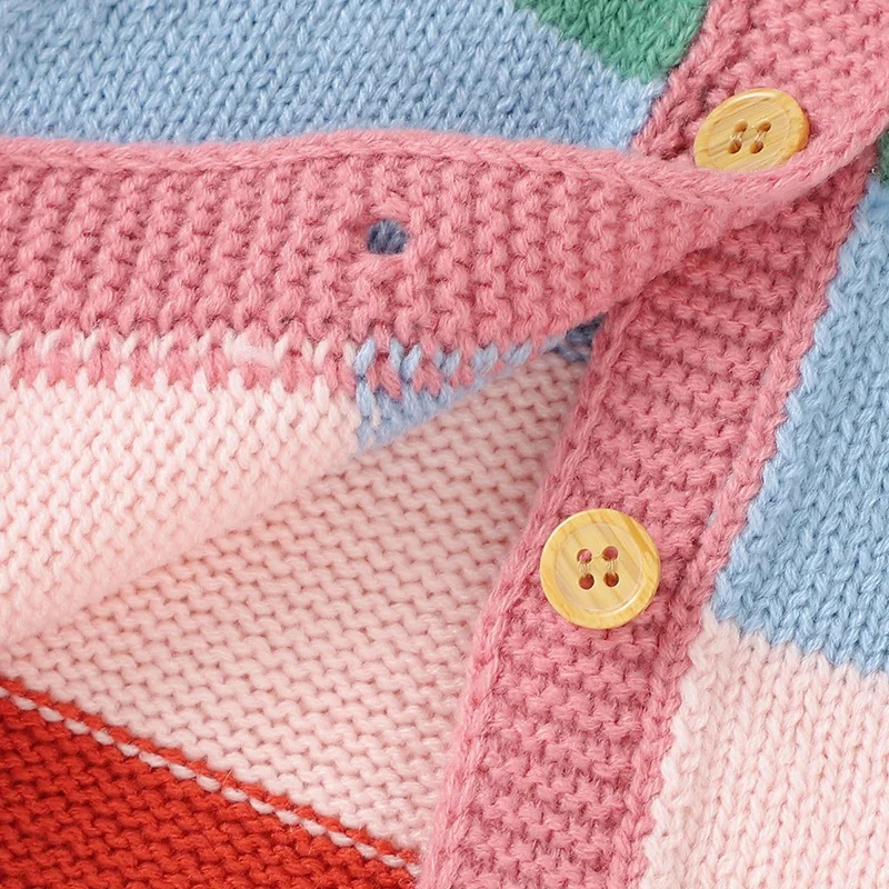 Winter Warm Kids Casual Sweater Baby Girl Rainbow Striped Print Cotton Knitted Outerwear Clothes
Winter Warm Kids Casual Sweater Baby Girl Rainbow Striped Print Cotton Knitted Outerwear Clothes