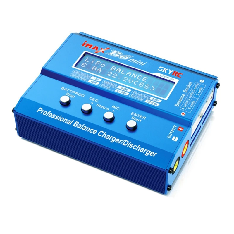 SKYRC IMAX B6 MINI 60W 3S/6S Balance Charger Discharger for RC Helicopter NiMH NiCD PB Li-Ion Battery Charger
SKYRC IMAX B6 MINI 60W 3S/6S Balance Charger Discharger for RC Helicopter NiMH NiCD PB Li-Ion Battery Charger