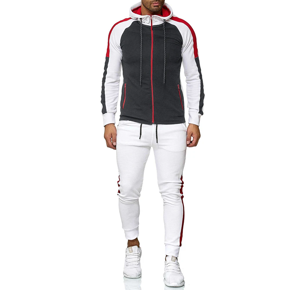2021 Spring And Autumn New Men's Casual Sports Suit Men's Striped Color Matching Fashion Personality Running Fitness Clothes
2021 Spring And Autumn New Men's Casual Sports Suit Men's Striped Color Matching Fashion Personality Running Fitness Clothes
