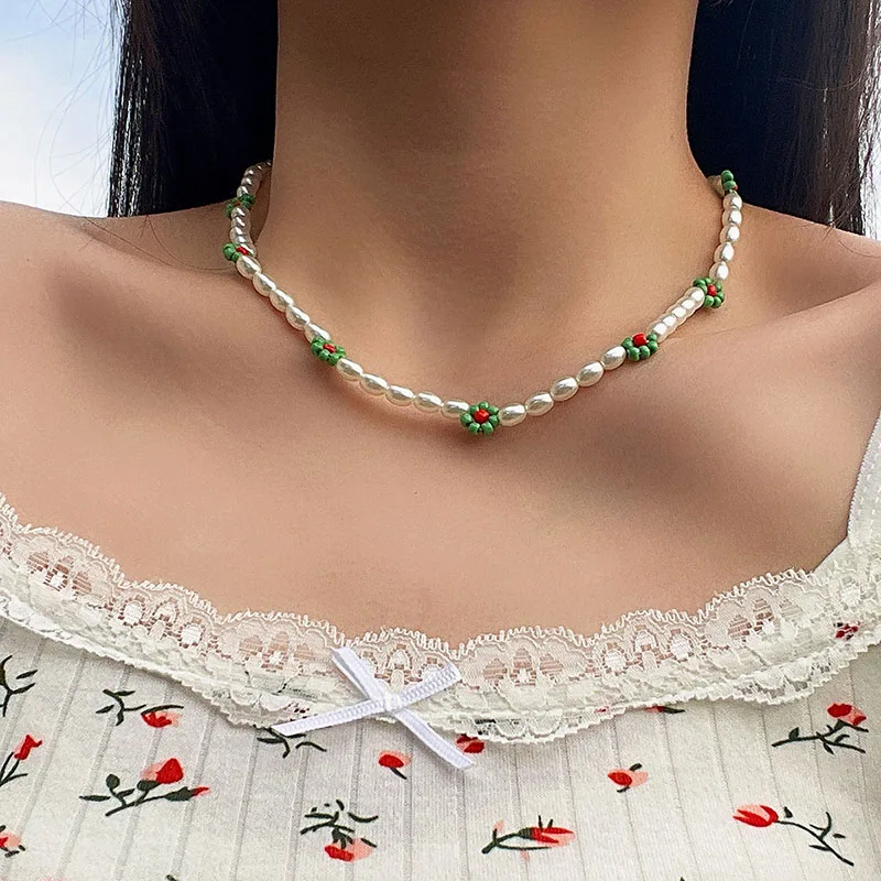 Handmade DIY Pearl Necklace for Women Colorful Africa Beads Choker Necklace Girls Short Neck Chain Bohemian Summer Jewelry New
Handmade DIY Pearl Necklace for Women Colorful Africa Beads Choker Necklace Girls Short Neck Chain Bohemian Summer Jewelry New