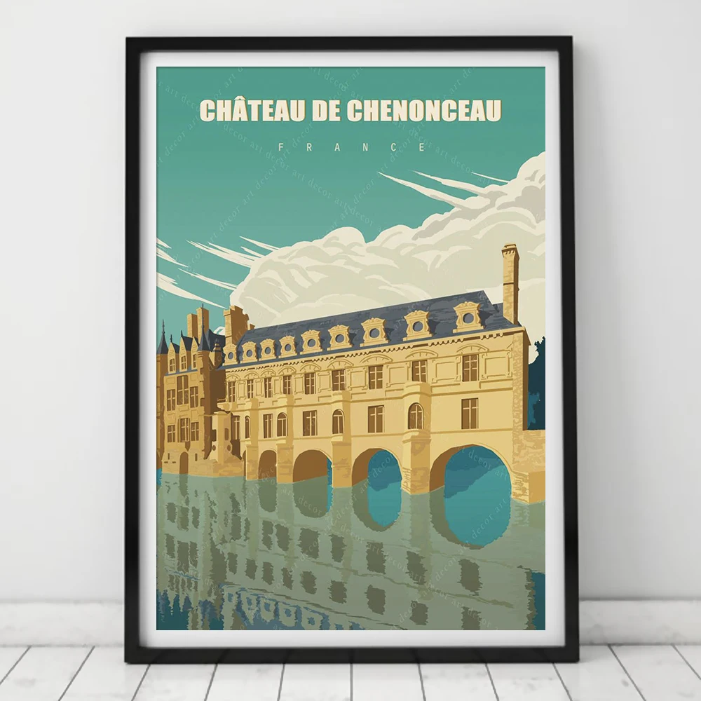 French Chateau de Chenonceau Vintage Travel Poster Canvas Painting Wall Art Kraft Posters Coated Wallstickers Home Decor Gift
French Chateau de Chenonceau Vintage Travel Poster Canvas Painting Wall Art Kraft Posters Coated Wallstickers Home Decor Gift