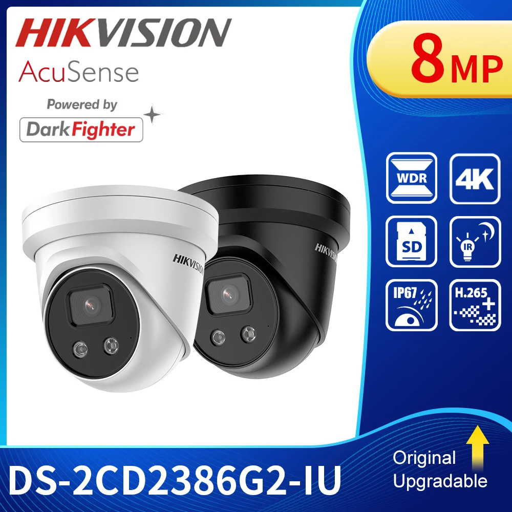 Hikvision 4K AcuSense Черная Камера видеонаблюдения 8 Мп POE камера видеонаблюдения со встроенным микрофоном DS-2CD2386G2-IU H.265 +
Hikvision 4K AcuSense Черная Камера видеонаблюдения 8 Мп POE камера видеонаблюдения со встроенным микрофоном DS-2CD2386G2-IU H.265 +