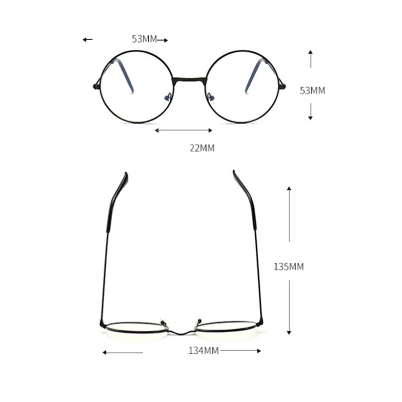 Vintage Round Metal Frame Blue Light Blocking Personality College Style Clear Lens Eye Glasses Eye Protection Mobile Phone Game
Vintage Round Metal Frame Blue Light Blocking Personality College Style Clear Lens Eye Glasses Eye Protection Mobile Phone Game