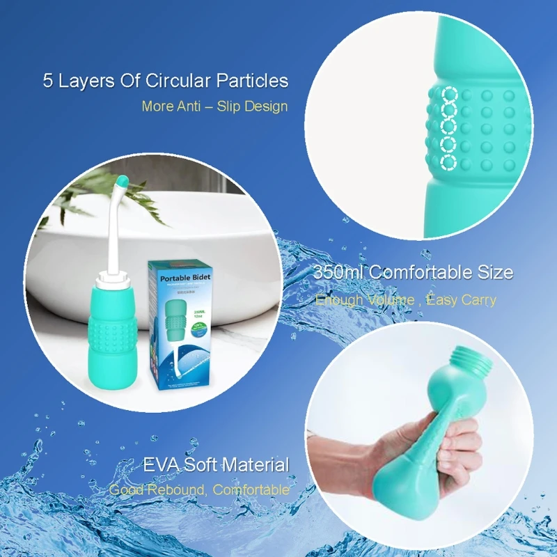Portable Hand Press Bidet Cleaner Outdoor Bottle Packets Body Flusher Washing LX0C
Portable Hand Press Bidet Cleaner Outdoor Bottle Packets Body Flusher Washing LX0C