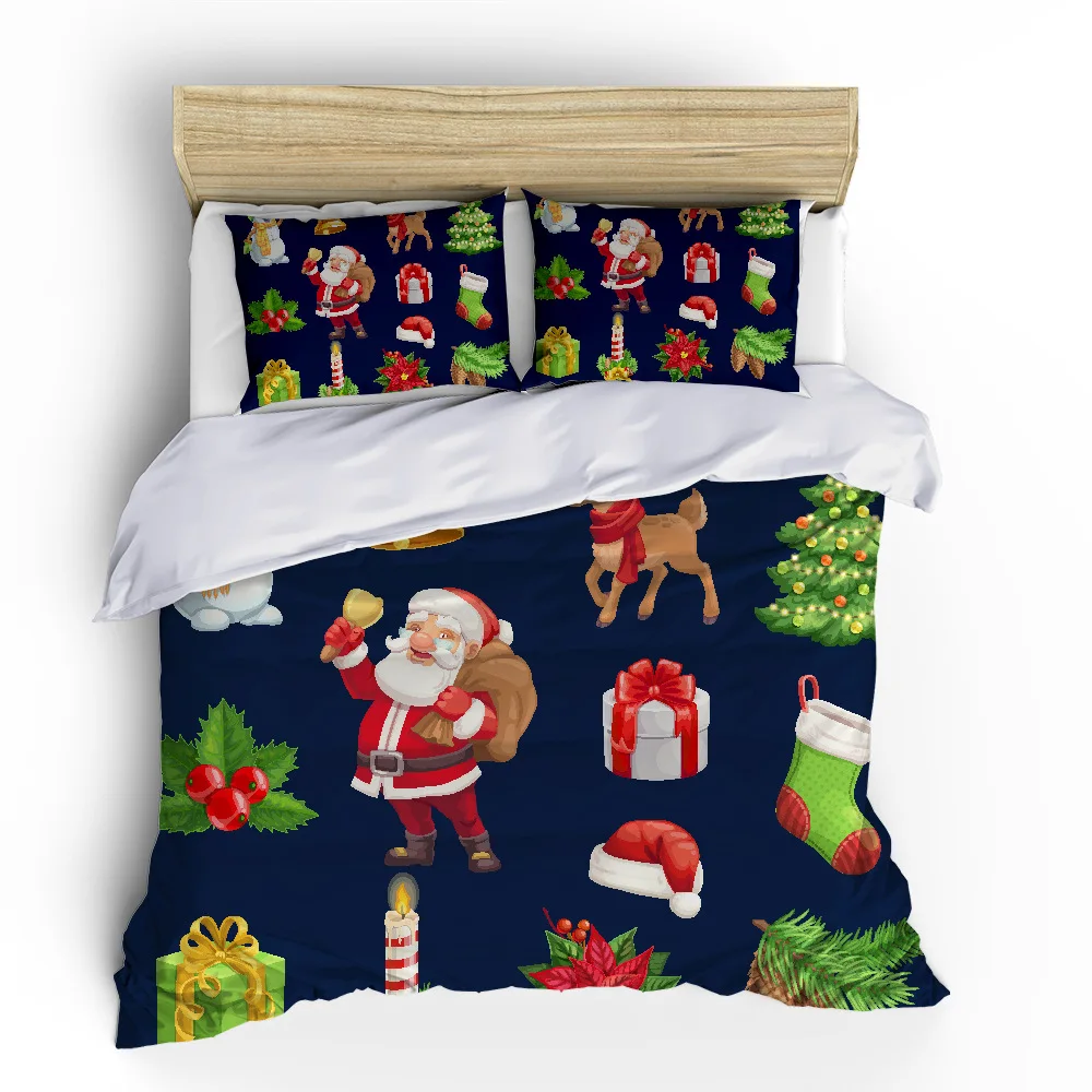 3D Merry Christmas Bedding Set Duvet Cover with Pillowcase Bed Quilt Covers Santa Claus Pattern Home Textile 2/3pcs Kids Adults
3D Merry Christmas Bedding Set Duvet Cover with Pillowcase Bed Quilt Covers Santa Claus Pattern Home Textile 2/3pcs Kids Adults