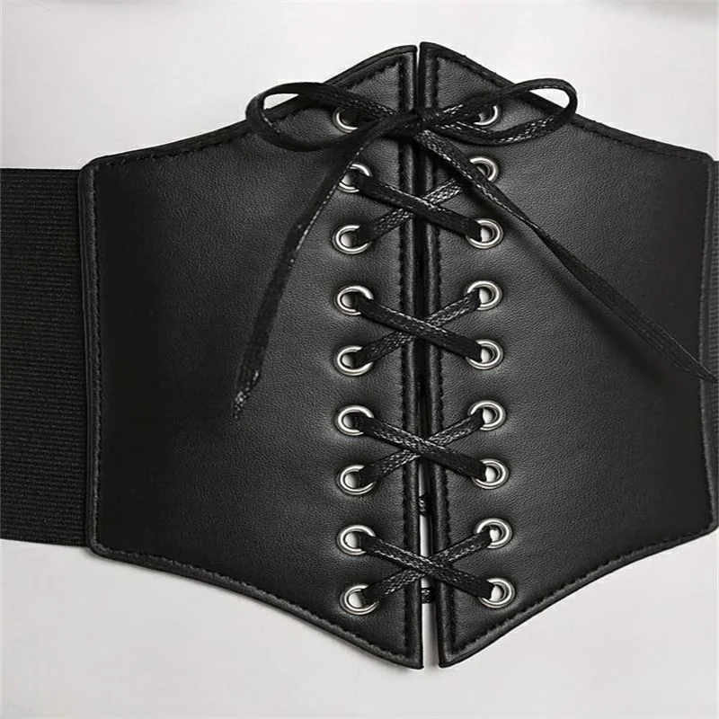 Ultra Plus Wide Belt Front Tie Up Leather Elastic Corset Belt Women Faux Waist Belt Match Dress
Ultra Plus Wide Belt Front Tie Up Leather Elastic Corset Belt Women Faux Waist Belt Match Dress