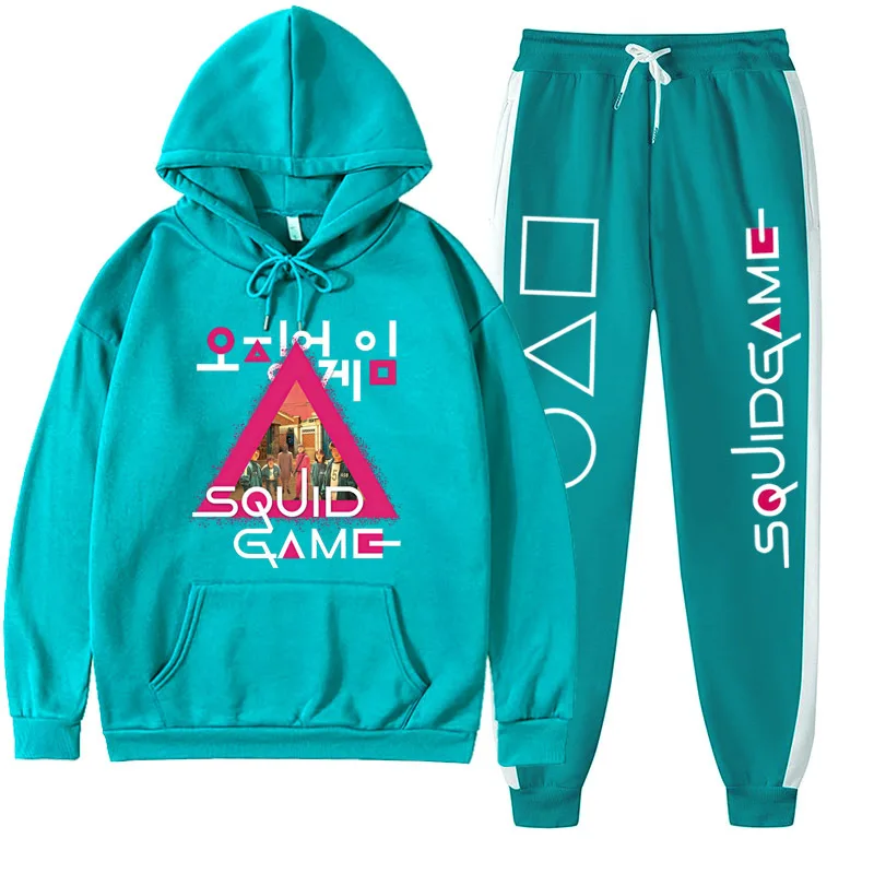 Kpop Game Set New Korean Drama Men's/Women's Hoodie Casual Sportswear Autumn Two-Piece Jacket Sports Pants Unisex Harajuku Top
Kpop Game Set New Korean Drama Men's/Women's Hoodie Casual Sportswear Autumn Two-Piece Jacket Sports Pants Unisex Harajuku Top