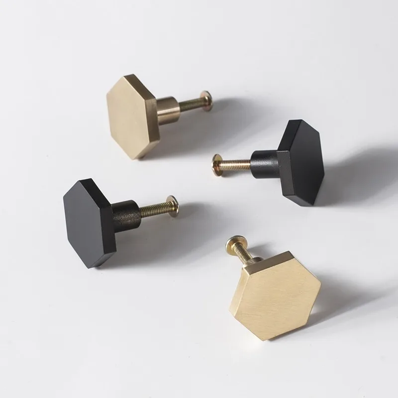 Brass Nordic Light luxury simple hexagonal cabinet drawer furniture cabinet door handle black gold small hexagon handle
Brass Nordic Light luxury simple hexagonal cabinet drawer furniture cabinet door handle black gold small hexagon handle