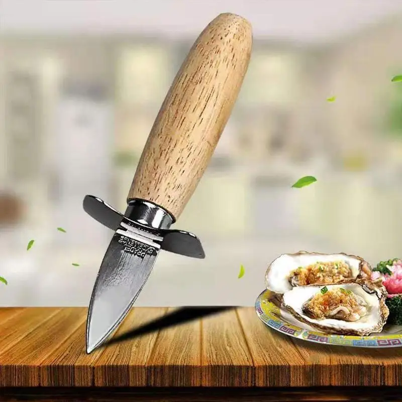 Kitchen Stainless Steel Seafood scallop pry knife with wooden handle Oyster knives Sharp-edged Shucker Shell Seafood Opener
Kitchen Stainless Steel Seafood scallop pry knife with wooden handle Oyster knives Sharp-edged Shucker Shell Seafood Opener