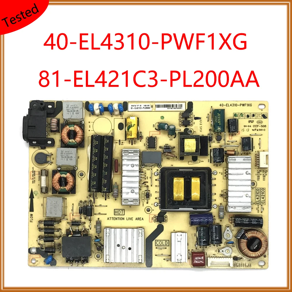 Оригинальный блок питания 40-EL4310-PWF1XG 81-EL421C3-PL200AA, блок питания для телевизора, оригинальное оборудование, Поддержка питания для телевизора 
Оригинальный блок питания 40-EL4310-PWF1XG 81-EL421C3-PL200AA, блок питания для телевизора, оригинальное оборудование, Поддержка питания для телевизора