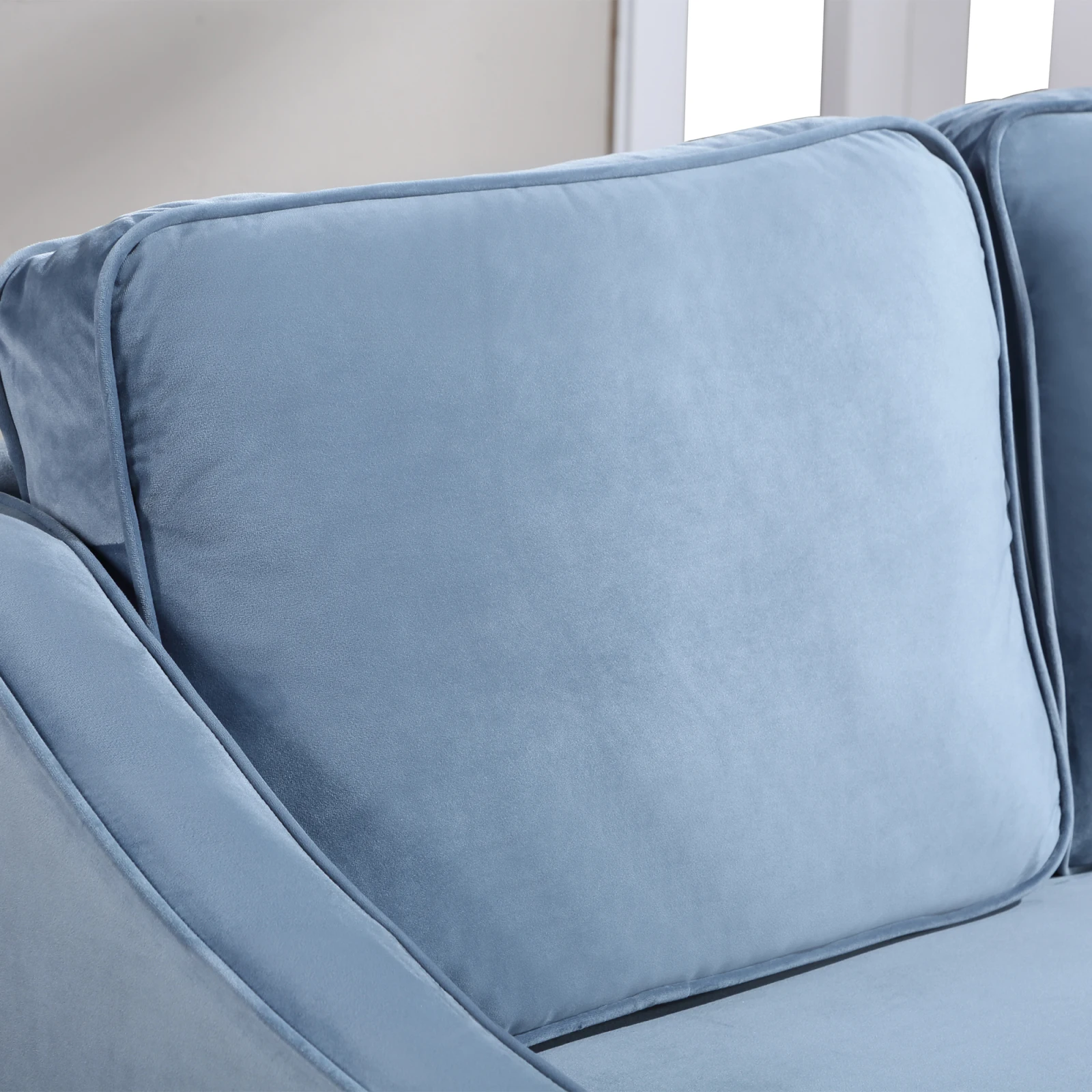 Orisfur. 3 Piece Sectional Sofa Set Morden Style Couch Furniture Upholstered Sectional Loveseat And Three Seat For Home