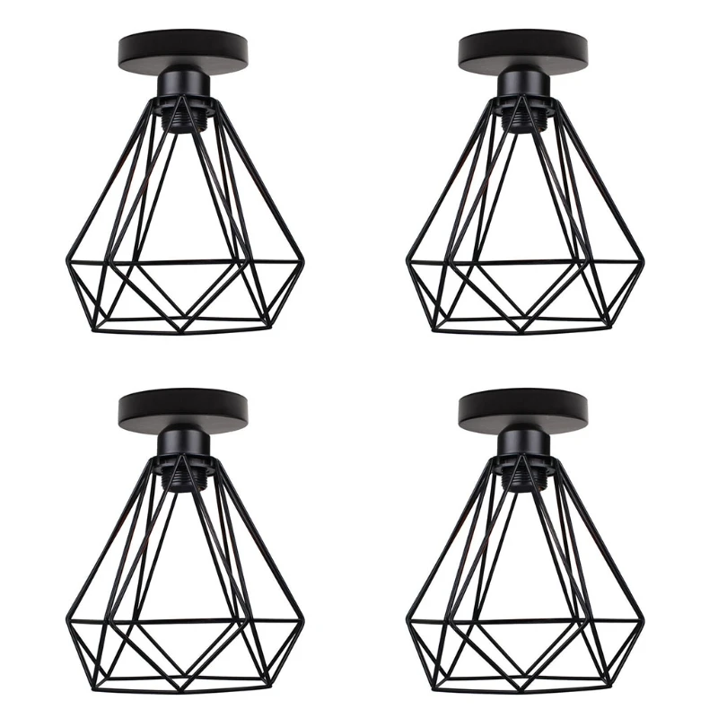 Industrial Pendant Lamp Hanging Lights Retro Style Vintage Black Basket Cage Ceiling Lamps Decoration for Kitchen Island 35ED
Industrial Pendant Lamp Hanging Lights Retro Style Vintage Black Basket Cage Ceiling Lamps Decoration for Kitchen Island 35ED