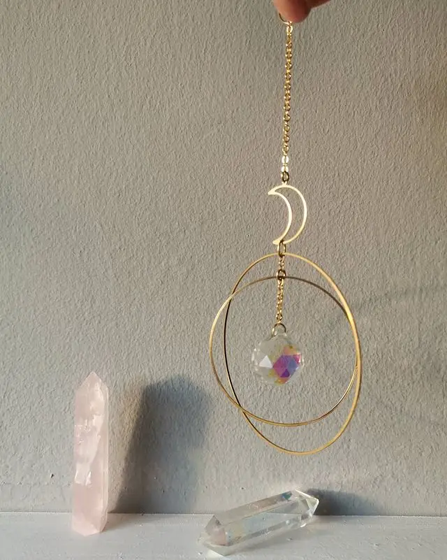 Moon Sun Catcher,moon and Hoops+ Rainbow Crystal,Crystal Hanging,Car Prism,Crystal Suncatcher,Rearview Mirror Decor, Rainbows
Moon Sun Catcher,moon and Hoops+ Rainbow Crystal,Crystal Hanging,Car Prism,Crystal Suncatcher,Rearview Mirror Decor, Rainbows