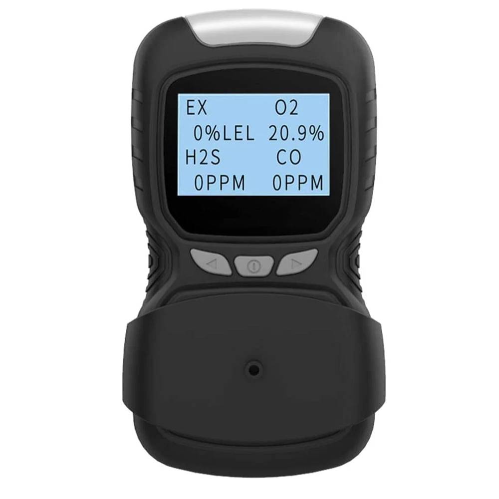 Portable Gas Detector Clip 4 Gas Monitor Meter Tester Analyzer Rechargeable LCD Display Sound EX\ H2S\ CO\ O2 Tester
Portable Gas Detector Clip 4 Gas Monitor Meter Tester Analyzer Rechargeable LCD Display Sound EX\ H2S\ CO\ O2 Tester