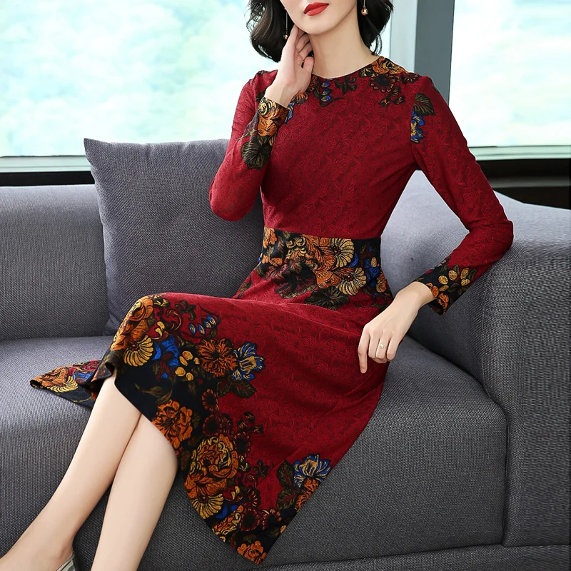 KMETRAM Vintage Party Maxi Dress Women Clothes 2020 Autumn Print Women Dress Elegant Ladies Dressesclothes Vestidos MY4304
KMETRAM Vintage Party Maxi Dress Women Clothes 2020 Autumn Print Women Dress Elegant Ladies Dressesclothes Vestidos MY4304