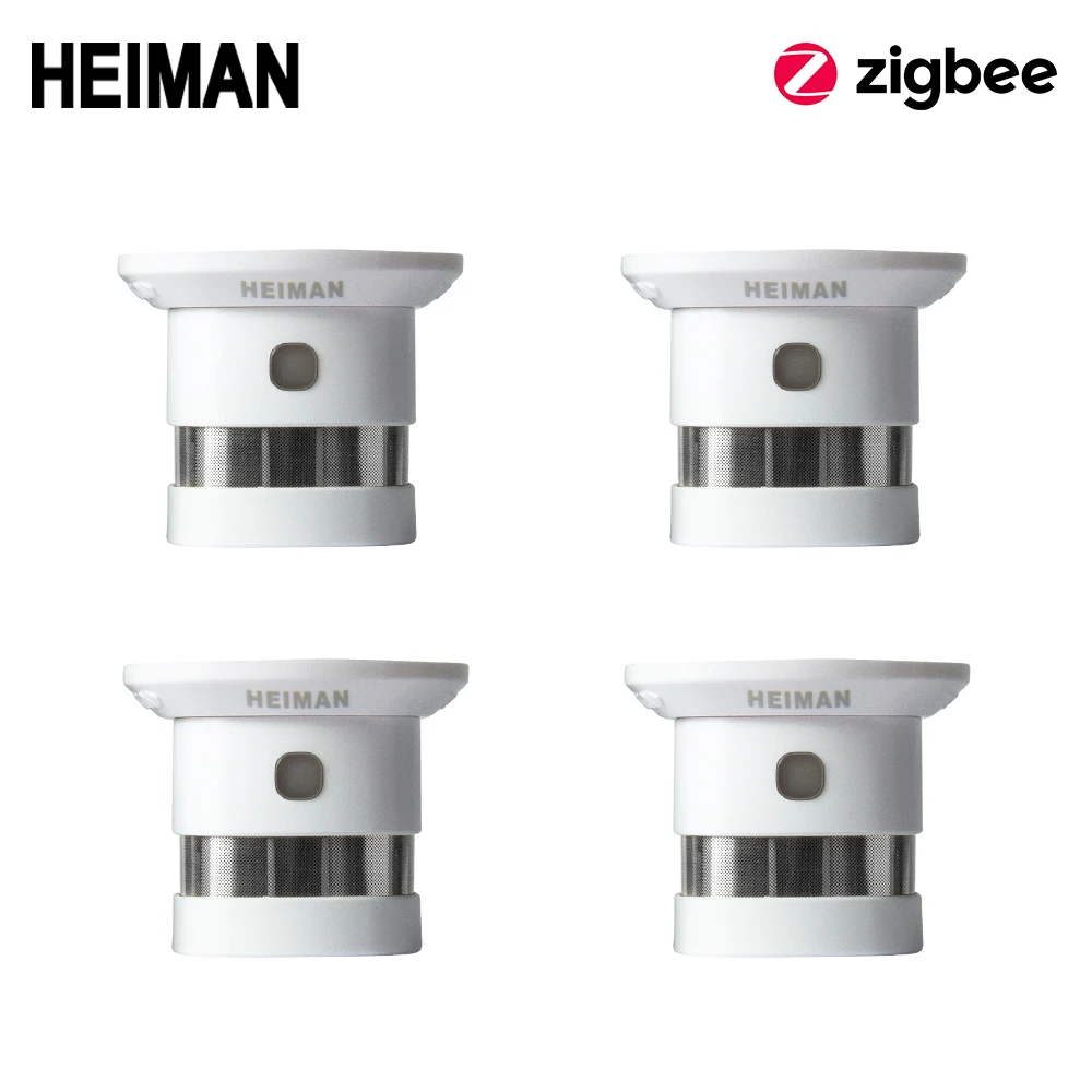 HEIMAN Zigbee пожарная сигнализация детектор дыма 4 шт. умная домашняя система 2 ГГц
