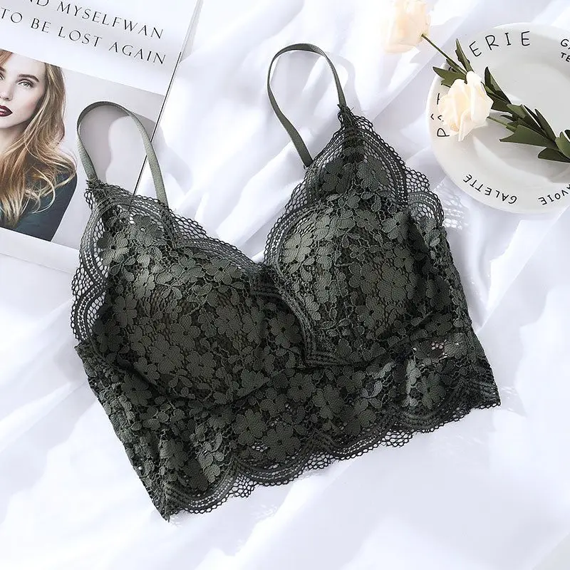 Lace Bras Seamless Hollow Wrapped Chest Women Push Up Underwear Ladies Removable Chest Pad Comfort Sexy Lingerie
Lace Bras Seamless Hollow Wrapped Chest Women Push Up Underwear Ladies Removable Chest Pad Comfort Sexy Lingerie