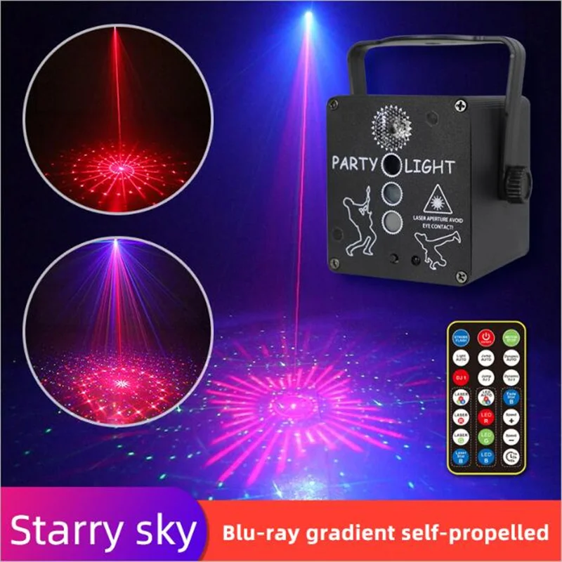 2021 RGB светодиодный диско-светильник для диджея, лазерный мини-проектор для вечеринок, музыка, звуковая активация, сценисветильник свет, эффе...
2021 RGB светодиодный диско-светильник для диджея, лазерный мини-проектор для вечеринок, музыка, звуковая активация, сценисветильник свет, эффе...