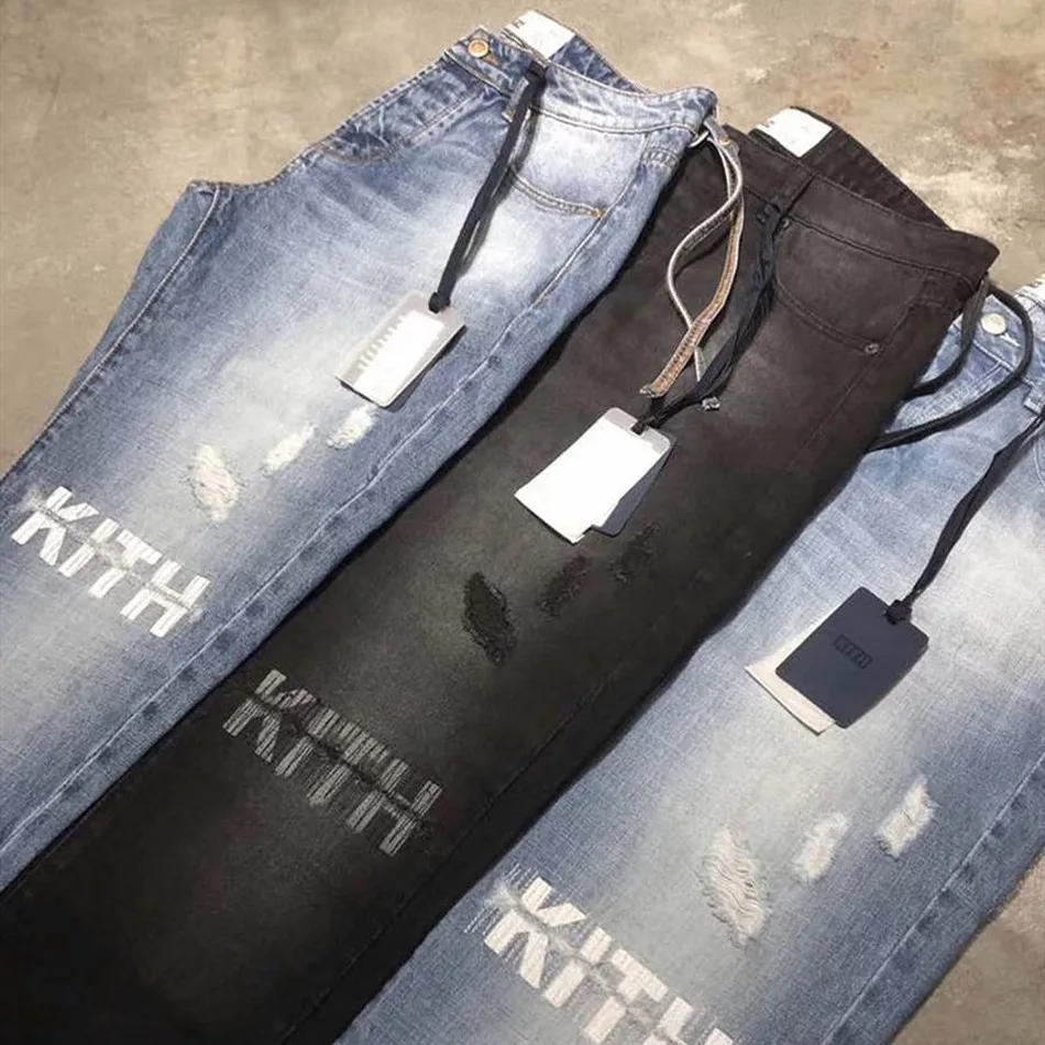 Denim Pants Kith Men Women Button Slim Fit Kith Jeans Fashion Hole Damage Washed Do Old Kith Denim Pants
Denim Pants Kith Men Women Button Slim Fit Kith Jeans Fashion Hole Damage Washed Do Old Kith Denim Pants