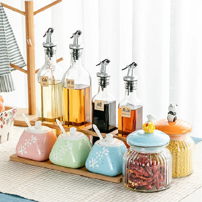 Creative Ceramic Seasoning Jar Set Salt Pepper Household Spice Jars with Spoon Accessories Azucarero Kitchen Supplies DF50TW
Creative Ceramic Seasoning Jar Set Salt Pepper Household Spice Jars with Spoon Accessories Azucarero Kitchen Supplies DF50TW