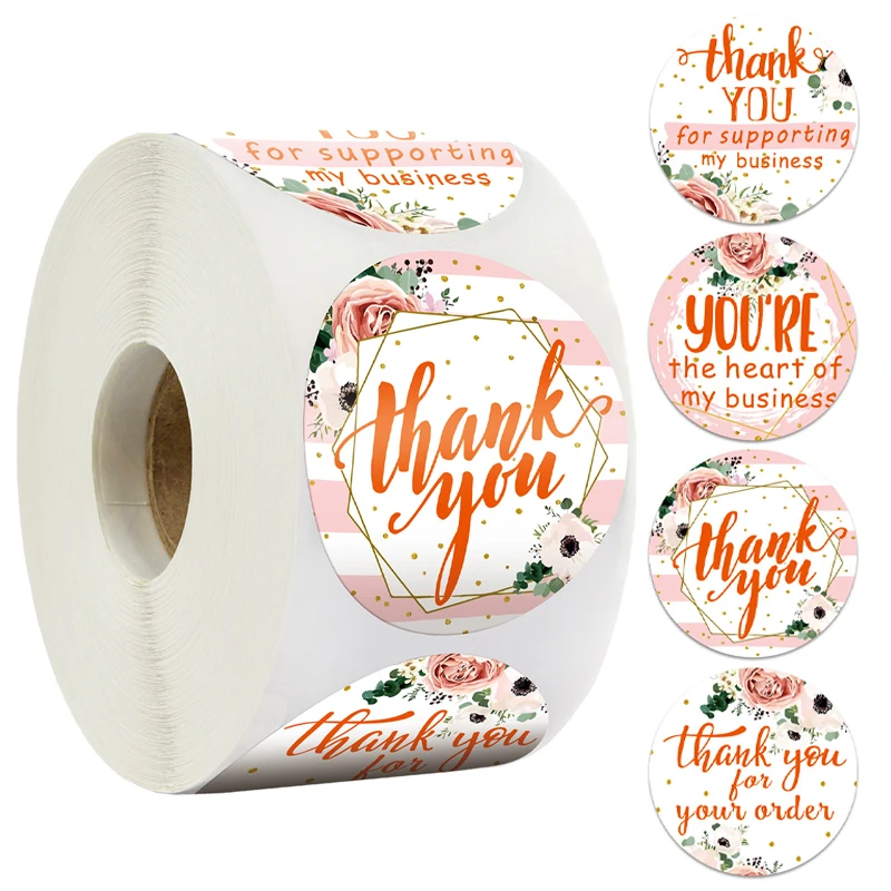 500Pcs/Roll Pink Floral Thank You for Your Order Stickers Sealing Labels for Sticker Small Business Wedding Birthday Party Decor 
500Pcs/Roll Pink Floral Thank You for Your Order Stickers Sealing Labels for Sticker Small Business Wedding Birthday Party Decor