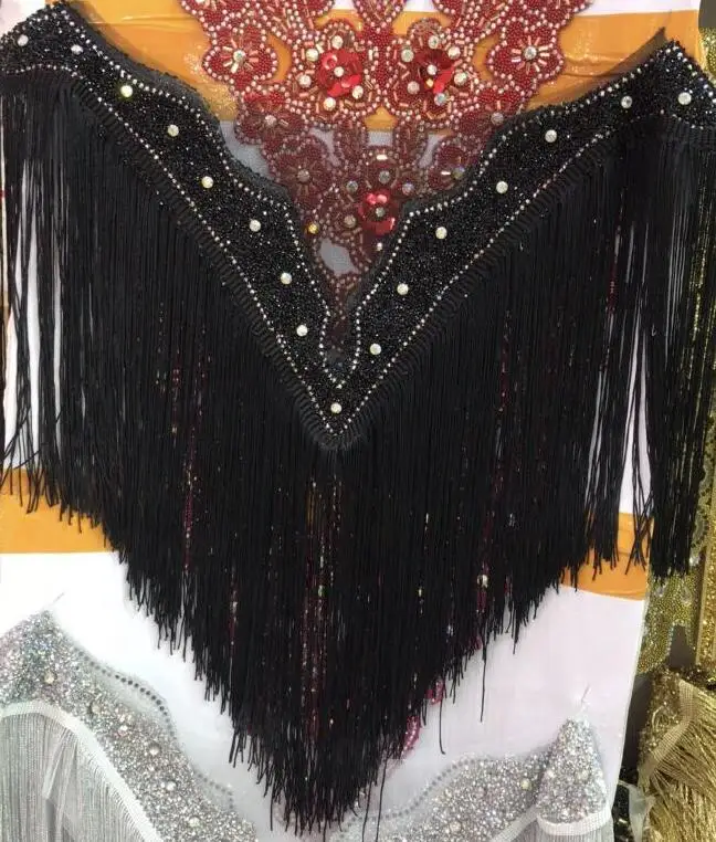 hot sale embroidered crystal rhinestone collar with tassels Deep-V neckline SYJ-9424 with more fringe
hot sale embroidered crystal rhinestone collar with tassels Deep-V neckline SYJ-9424 with more fringe