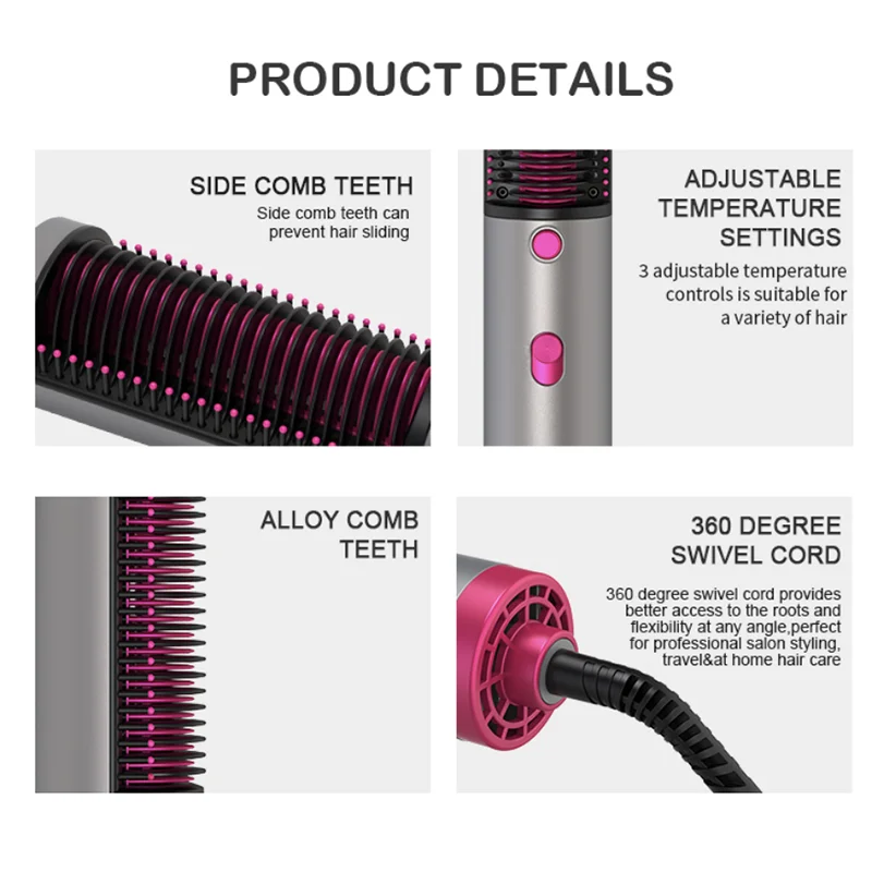 2 IN 1 One Step Hair Dryer Hot Air Brush Hair Straightener Comb Curling Brush Hair Styling Tools Ion Blow Hair Dryer Brush Dyson
2 IN 1 One Step Hair Dryer Hot Air Brush Hair Straightener Comb Curling Brush Hair Styling Tools Ion Blow Hair Dryer Brush Dyson