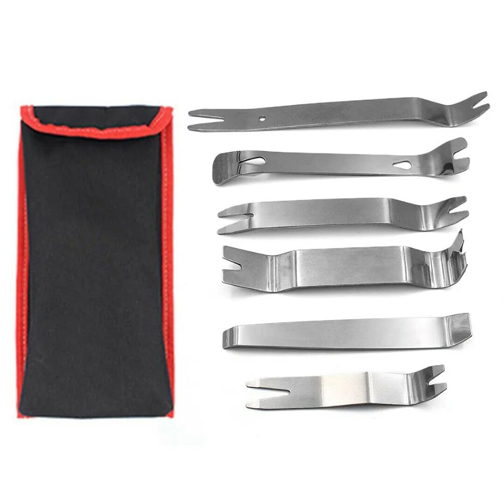 6-piece Set Stainless Steel Car Audio Modification Tool Metal Steel Pry &cloth Bag
6-piece Set Stainless Steel Car Audio Modification Tool Metal Steel Pry &cloth Bag